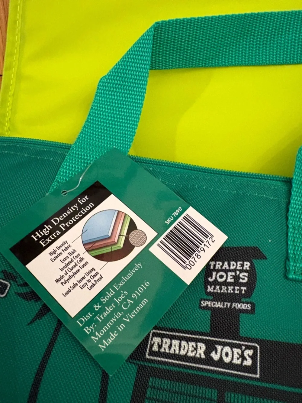 Trader Joe’s Mini Insulated Bag - Green - Picture 5 of 5
